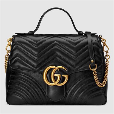 black gucci gg bag|gucci bag women black.